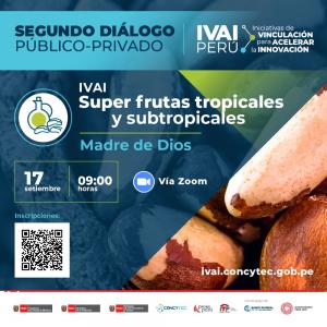 Hoy se realiza el segundo diálogo público-privado de la iniciativa de vinculación para acelerar la innovación correspondiente a frutas tropicales y subtropicales