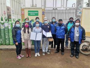 La Libertad: Hortifrut colaboró con balones de oxígeno para la atención de pacientes COVID-19 de Chao y Virú