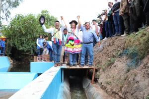 Midagri inaugura proyecto de riego para impulsar actividades agrícolas en Apurímac