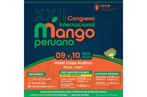 Rolff Vladmir Mitton de la National Mango Board y Francisco Seva Rivadulla participarán en el XXII Congreso Internacional de Mango Peruano