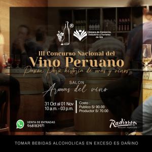 Se viene el III Concurso Nacional del Vino Peruano