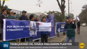 Trabajadores del Senasa irán a huelga nacional indefinida desde el 26 de septiembre