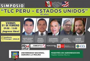 UNALM  realizará simposio "TLC Perú- Estados Unidos, 10 años"