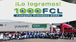 Agrícola Cerro Prieto despachó su contenedor número mil de arándanos frescos en la presente campaña