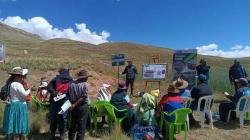 Capacitan a productores de Cusco y Puno en métodos para conservar calidad del suelo con fines agrarios