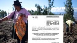 Conveagro rechazan que sectores no agrícolas se beneficien de la Ley Agraria N° 34234