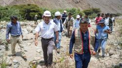 Midagri supervisa trabajos de limpieza en puntos críticos del río Chillón