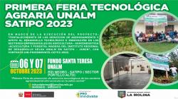 Se viene la Primera feria de promoción de servicios tecnológicos de los sectores agroindustrial-silvi-acuícula en la selva central