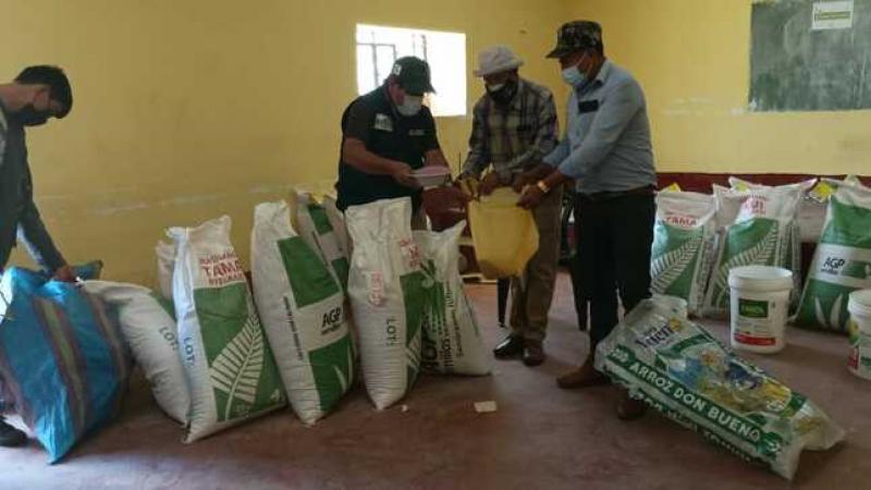 Agro Rural entrega 68.412 kilos de semillas de pastos asociados a productores de Áncash