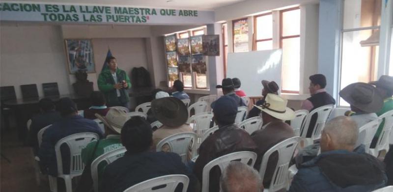 Arequipa: sensibilizan a pobladores y agricultores de Caylloma para usar responsablemente el agua