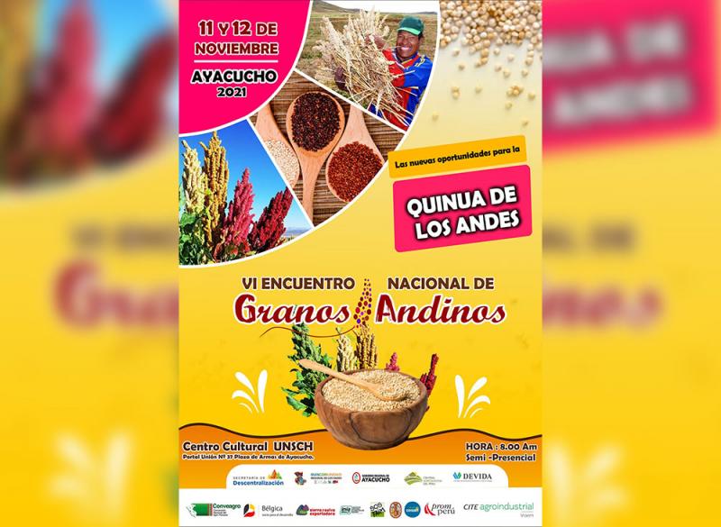 Ayacucho será sede del “VI Encuentro Nacional de Organizaciones de Productores de Granos Andinos”