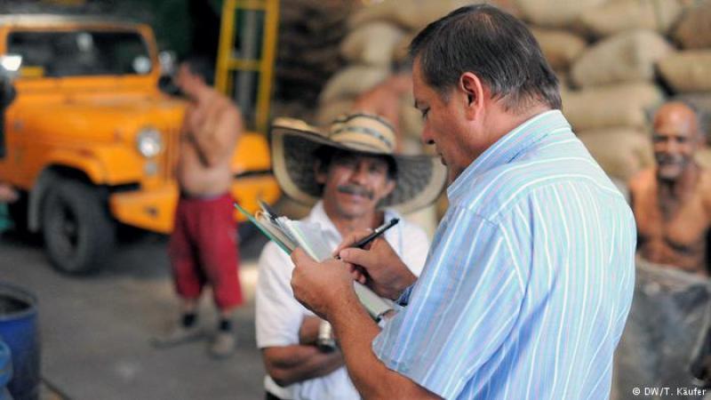Cafeteros colombianos se retiran del mercado de Nueva York