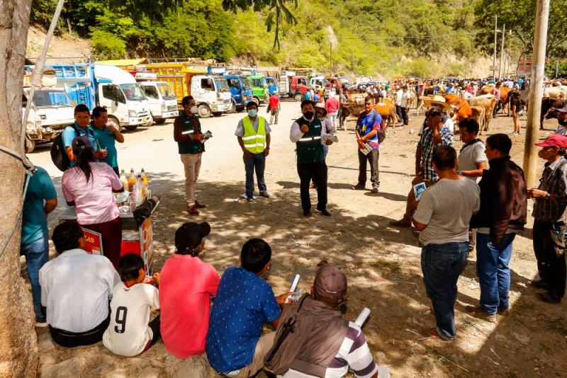 Cajamarca: campaña informativa promueve el consumo de alimentos inocuos en Jaén y San Ignacio