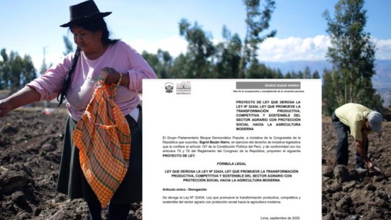 Conveagro rechazan que sectores no agrícolas se beneficien de la Ley Agraria N° 34234