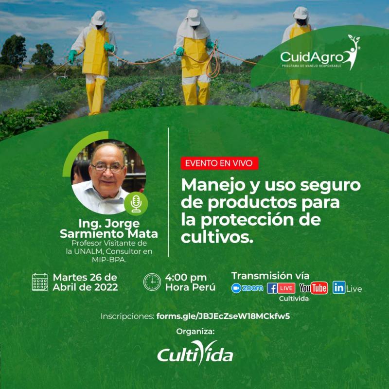 CultiVida realiza webinar sobre “Manejo y uso seguro de productos para la protección de cultivos”