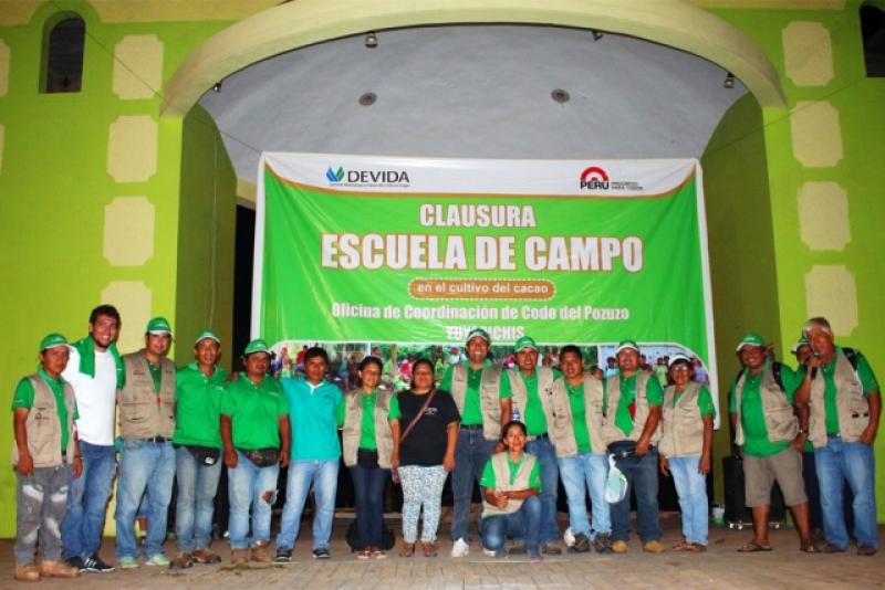 EXCOCALEROS DE UCAYALI Y HUÁNUCO PARTICIPAN EN ESCUELAS DE CAMPO DE CACAO