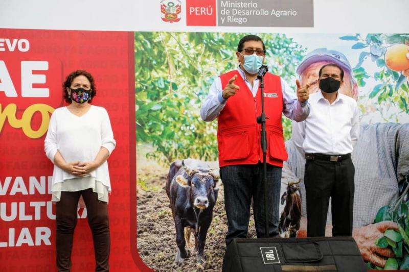 FAE Agro atendería a 250 mil familias y tendrá una tasa de interés anual entre 6.5% y 12%