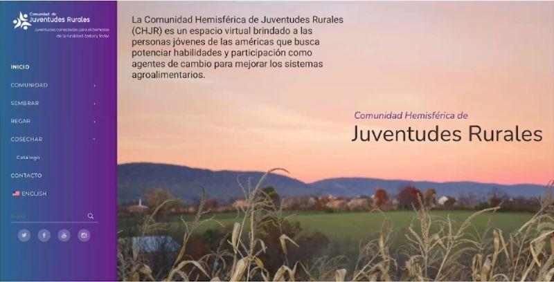 IICA lanza plataforma virtual para potenciar habilidades y conocimientos de las juventudes rurales en el hemisferio