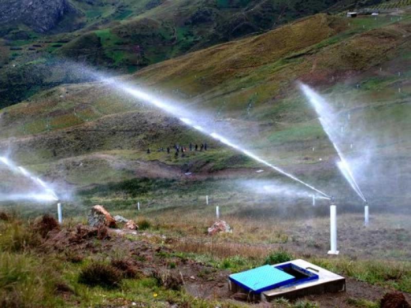 JUNÍN: INAUGURAN SISTEMA DE RIEGO TECNIFICADO EN EL DISTRITO DE PANCÁN