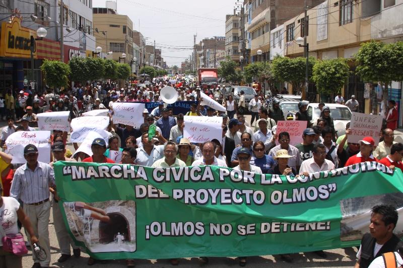 LAMBAYEQUE RECLAMA CELERIDAD EN EL PROYECTO OLMOS 