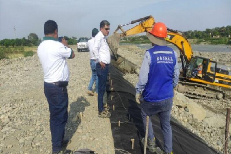 Midagri ejecuta obra de protección en puntos críticos del río Jequetepeque