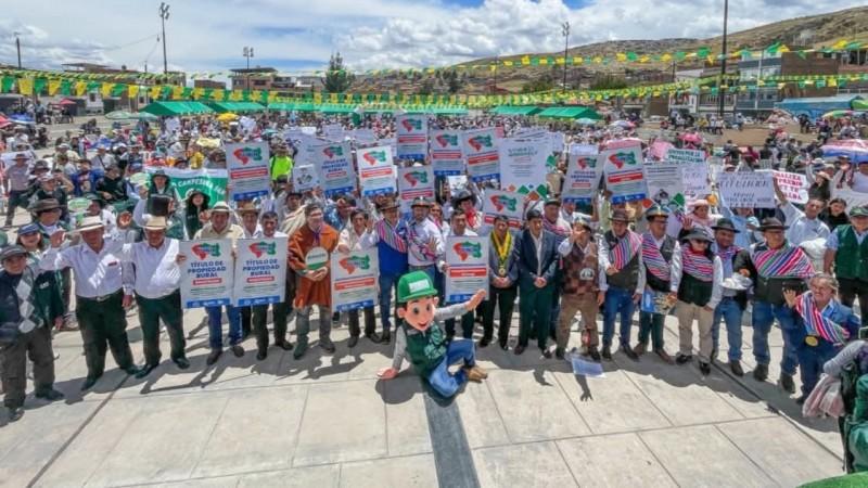 Midagri entrega más de 1.300 títulos de propiedad rural en Junín