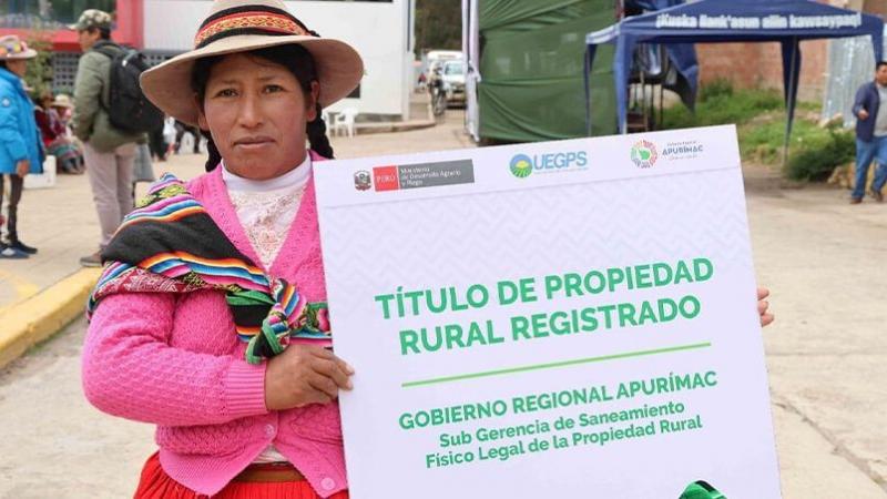 Midagri inscribió 100.284 títulos de propiedad rural desde 2021 a la fecha en 10 regiones del país