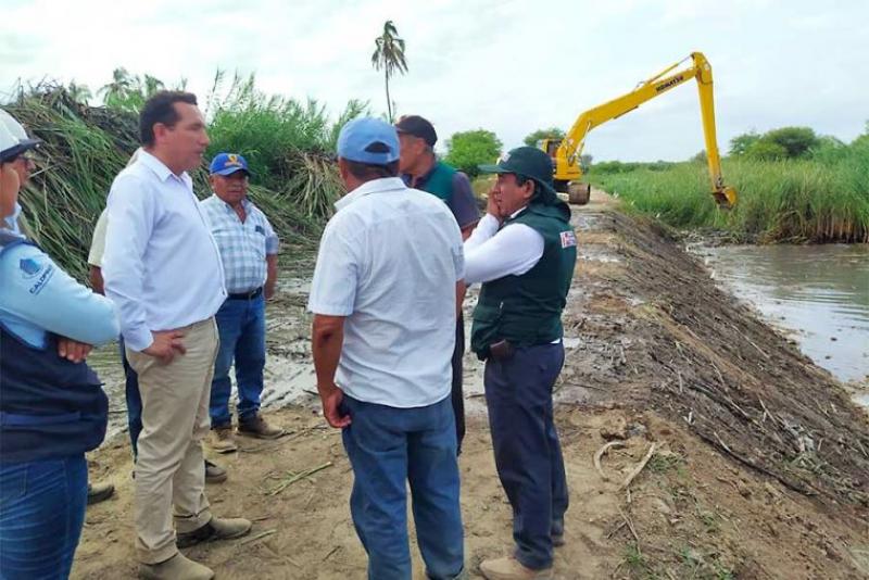 Midagri verifica limpieza y descolmatación de obras hidráulicas en Piura