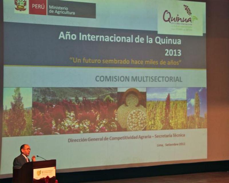 PRODUCCIÓN ORGÁNICA DE GRANOS ANDINOS GENERÓ 3,8 MILLONES DE JORNALES EN 2011