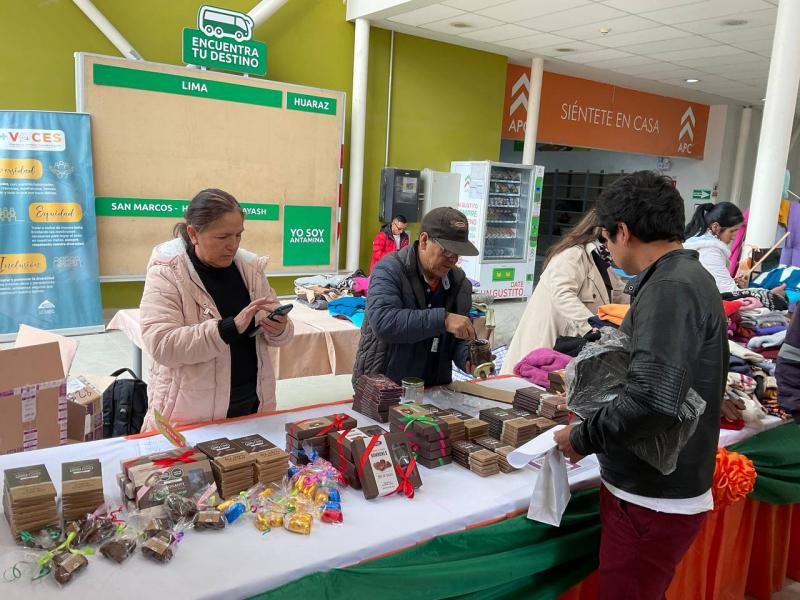 Productores de Áncash participaron en expoferia organizada en instalaciones de Compañía Minera Antamina