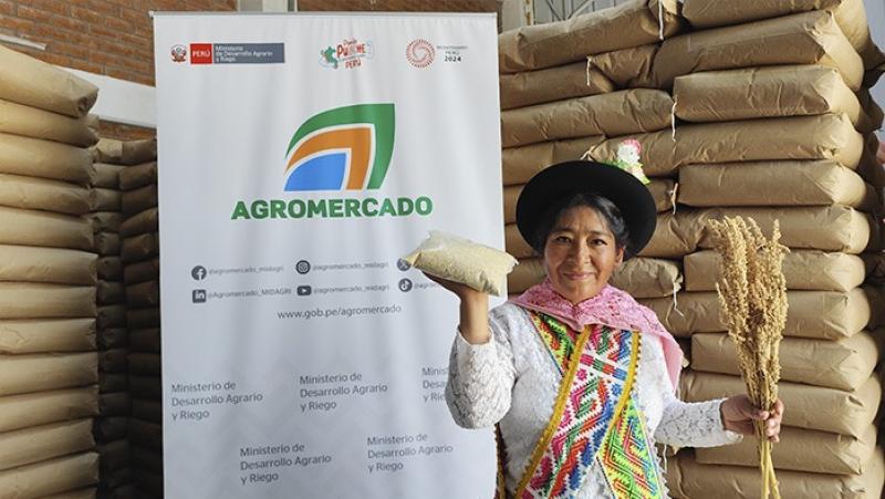 Productores de Apurímac embarcan 20 toneladas de quinua rumbo a Italia