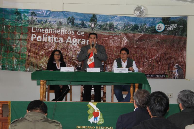 REALIZAN TALLER DE ARTICULACIÓN DE POLÍTICA AGRARIA EN CAJAMARCA