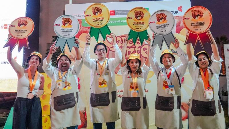 Tacna y Junín triunfan en el II Concurso Nacional de Tablas de Queso Peruano