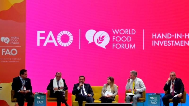 Titular del Midagri presentó en el Foro Mundial de Alimentación planes de inversión que potenciarán el agro