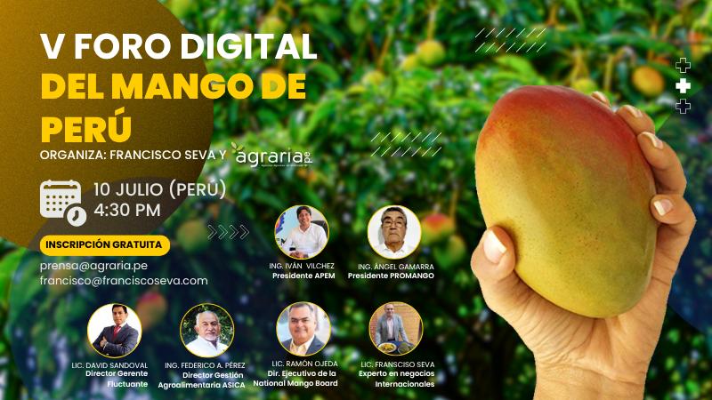 Todo listo para el V Foro Digital del Mango de Perú