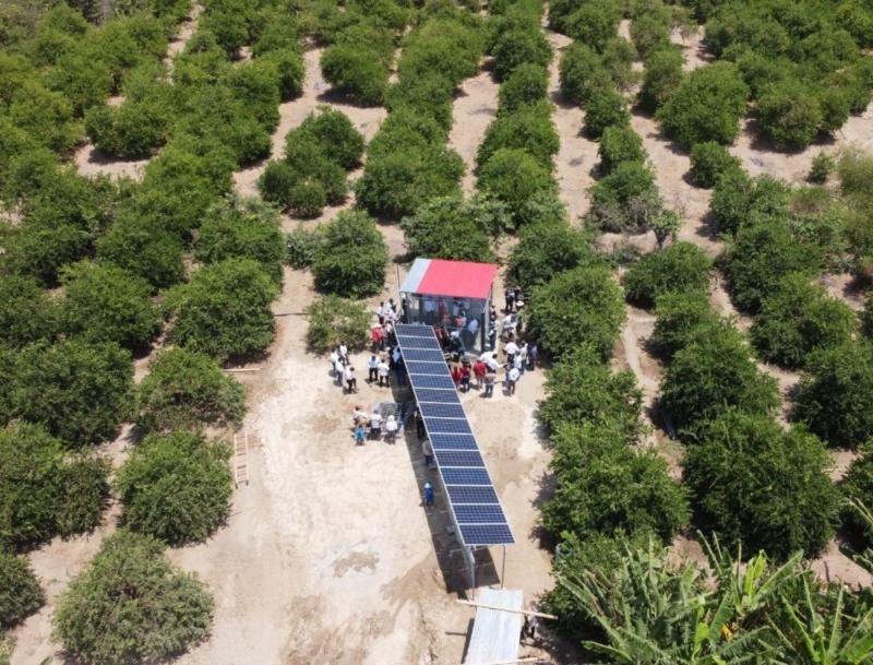 Tumbes implementa sistema de riego con paneles solares