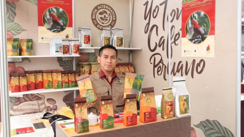 Veintiún organizaciones asistidas técnicamente por Devida participan en Expocafé Perú 2023