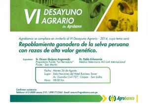 AGROBANCO REALIZA EL VI DESAYUNO AGRARIO 2014