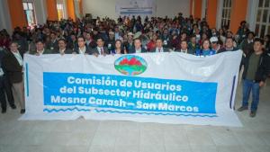 Áncash: San Marcos fortalece su agricultura con mejoramiento de sistemas hídricos para beneficio de 3000 usuarios