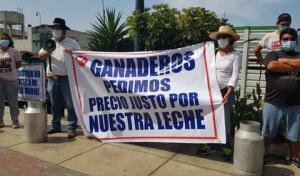 Ganaderos lecheros anuncian paro nacional para mañana