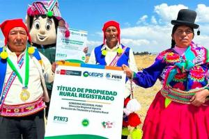 Midagri avanza en titulación de predios rurales y registro de productores agrarios