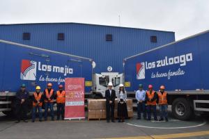 San Fernando colabora con poblaciones vulnerables por el COVID-19 entregando alimentos con aporte proteico a través del Banco de Alimentos